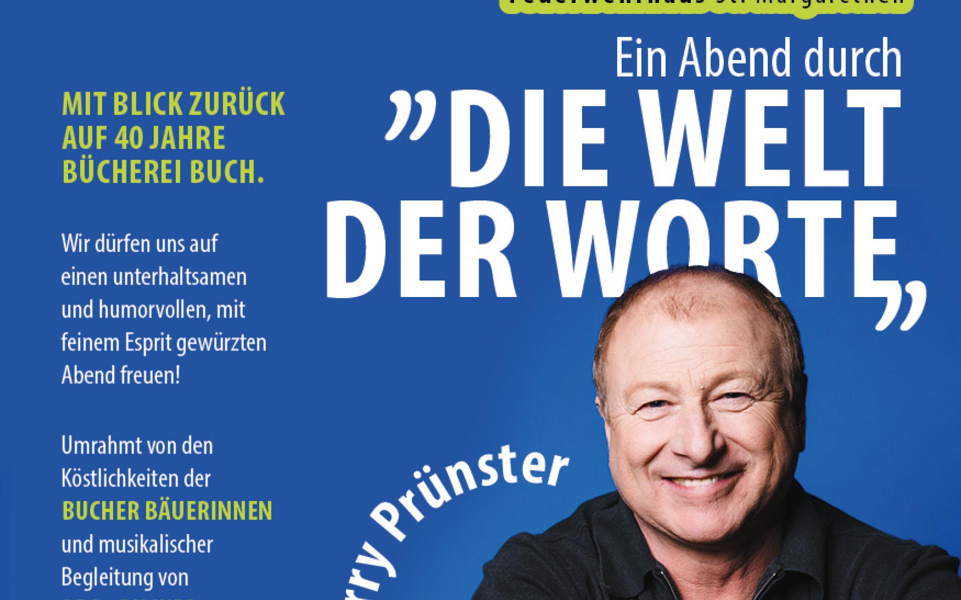 Flyer Einladung "Die Welt der Worte"